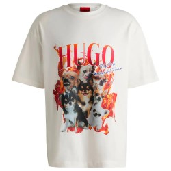 тениска,мъжки,тениски,hugo,dugie,01,short,sleeve,t,shirt,white,(natural)