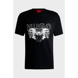 тениска,мъжки,тениски,hugo,durro,01,short,sleeve,t,shirt,black