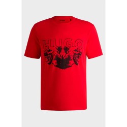 тениска,мъжки,тениски,hugo,durro,01,short,sleeve,t,shirt,open,pink,(red)