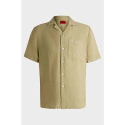 риза,с,къс,ръкав,мъжки,ризи,hugo,ellino,01,short,sleeve,shirt,beige,green,(open,green)