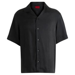 риза,с,къс,ръкав,мъжки,ризи,hugo,espino,01,short,sleeve,shirt,black