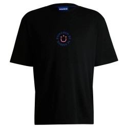 тениска,мъжки,тениски,hugo,napoka,01,short,sleeve,t,shirt,black