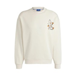 блуза,мъжки,пуловери,hugo,nigotil,01,sweatshirt,white