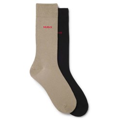 чорапи,мъжки,чорапи,hugo,rs,uni,01,socks,2,pairs,brown,black,(medium,brown)