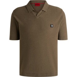 мъжки,блузи,с,яка,hugo,shiplom,01,short,sleeve,polo,brown