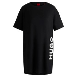 пижама,дамски,пижами,hugo,unite,01,short,sleeve,pyjama,dress,black