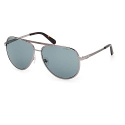 слънчеви,очила,слънчеви,очила,guess,gu00209,sunglasses,shiny,gunmetal,blue,(silver)