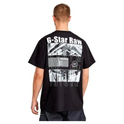 тениска,мъжки,тениски,g,star,barcode,back,gr,loose,short,sleeve,t,shirt,black