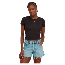 тениска,дамски,тениски,g,star,cropped,mini,slim,short,sleeve,t,shirt,black,(dark,black)