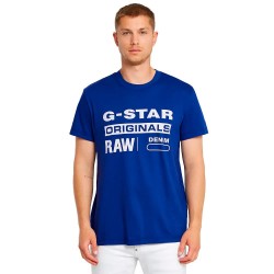 тениска,мъжки,тениски,g,star,originals,short,sleeve,t,shirt,pilot,(blue)