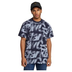 тениска,мъжки,тениски,g,star,sprayed,letters,loose,short,sleeve,t,shirt,blue,(osaka,blue,sprayed,letters)