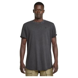 тениска,мъжки,тениски,g,star,text,back,gr,overdyed,lash,short,sleeve,t,shirt,grey