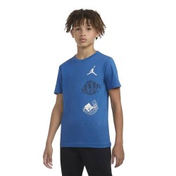 тениска,детски,тениски,jordan,air,globe,short,sleeve,t,shirt,blue,(blue)