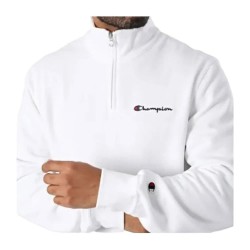 блуза,мъжки,пуловери,champion,logo,half,zip,sweatshirt,white,(white)
