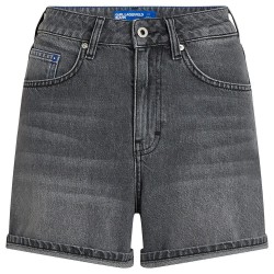 къси,панталони,дамски,панталони,karl,lagerfeld,a2w10040,high,waist,denim,shorts,grey