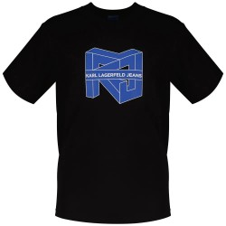 тениска,мъжки,тениски,karl,lagerfeld,reg,cube,logo,short,sleeve,t,shirt,black