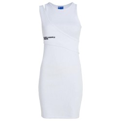 рокля,дамски,поли,и,рокли,karl,lagerfeld,ribbed,sleeveless,short,dress,white