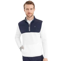 блуза,мъжки,пуловери,calvin,klein,golf,atlantic,hybrid,half,zip,sweatshirt,white