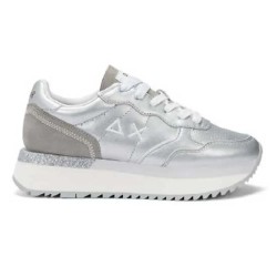 маратонки,дамски,маратонки,sun68,big,ally,leather,trainers,silver