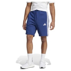 поларени,къси,панталони,мъжки,панталони,adidas,essentials,3,stripes,fleece,shorts,dark,blue,white,(blue)