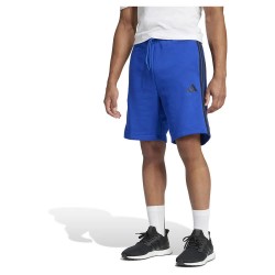 поларени,къси,панталони,мъжки,панталони,adidas,essentials,3,stripes,fleece,shorts,blue,(team,royal,blue,black)