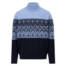 блуза,мъжки,пуловери,fynch,hatton,1410308,high,neck,sweater,blue