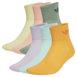 Чорапи Adidas Originals Mid short socks 6 units - Multicolor (Silver Green / Glow Pink / Powder Yellow) чорапи,мъжки,чорапи,дамски,чорапи,adidas,originals,mid,short,socks,6,units,multicolor,(silver,green,glow,pink,powder,yellow)