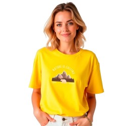тениска,дамски,тениски,kruskis,bear,short,sleeve,t,shirt,yellow,(yellow)