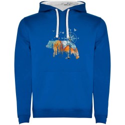 суичър,мъжки,пуловери,kruskis,compass,bear,hoodie,royal,blue,white,(blue)