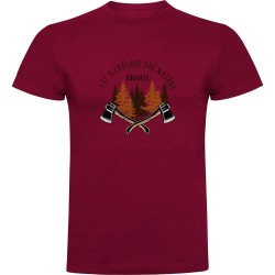 тениска,мъжки,тениски,kruskis,explore,nature,short,sleeve,t,shirt,dark,red,(red)