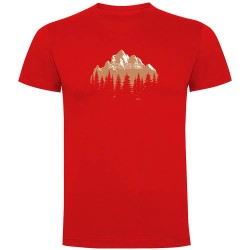 тениска,мъжки,тениски,kruskis,forest,silhouette,short,sleeve,t,shirt,red