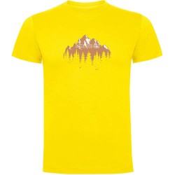 тениска,мъжки,тениски,kruskis,forest,silhouette,short,sleeve,t,shirt,yellow