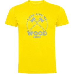 тениска,мъжки,тениски,kruskis,give,me,wood,short,sleeve,t,shirt,yellow