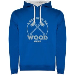 суичър,мъжки,пуловери,kruskis,give,me,wood,hoodie,royal,blue,white,(blue)
