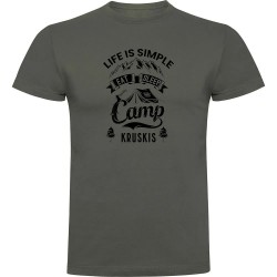 тениска,мъжки,тениски,kruskis,life,is,simple,short,sleeve,t,shirt,dark,army,green,(green)