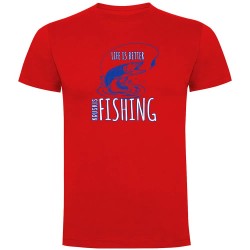 тениска,мъжки,тениски,kruskis,life,is,better,fishing,short,sleeve,t,shirt,red