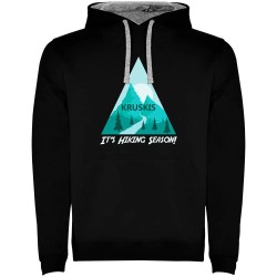 суичър,мъжки,пуловери,kruskis,hiking,season,hoodie,black,grey,(black)