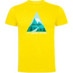 тениска,мъжки,тениски,kruskis,hiking,season,short,sleeve,t,shirt,yellow