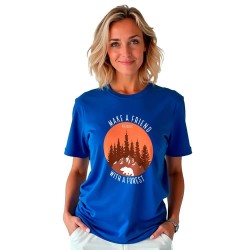 Тениска Kruskis Make A Friend short sleeve T-shirt - Blue (Royal Blue) тениска,мъжки,тениски,дамски,тениски,kruskis,make,a,friend,short,sleeve,t,shirt,blue,(royal,blue)