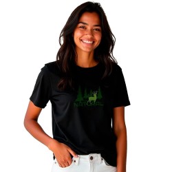 Тениска Kruskis Natural short sleeve T-shirt - Black (Black) тениска,дамски,тениски,kruskis,natural,short,sleeve,t,shirt,black,(black)