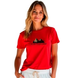 Тениска Kruskis Plan Your Camp short sleeve T-shirt - Red (Red) тениска,дамски,тениски,kruskis,plan,your,camp,short,sleeve,t,shirt,red,(red)
