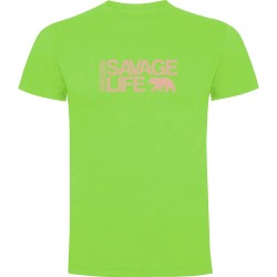 тениска,мъжки,тениски,kruskis,savage,life,short,sleeve,t,shirt,light,green,(green)