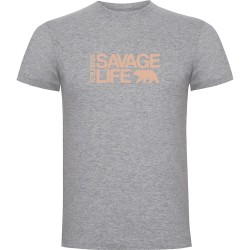 тениска,мъжки,тениски,kruskis,savage,life,short,sleeve,t,shirt,heather,grey,(grey)