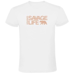 тениска,мъжки,тениски,kruskis,savage,life,short,sleeve,t,shirt,white