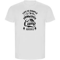 тениска,мъжки,тениски,kruskis,life,is,simple,eco,short,sleeve,t,shirt,white
