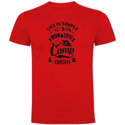 тениска,мъжки,тениски,kruskis,life,is,simple,short,sleeve,t,shirt,red