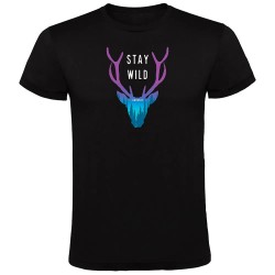 тениска,мъжки,тениски,kruskis,stay,wild,short,sleeve,t,shirt,black