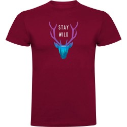 тениска,мъжки,тениски,kruskis,stay,wild,short,sleeve,t,shirt,dark,red,(red)