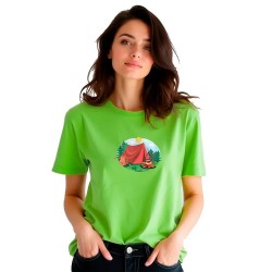 Тениска Kruskis Tent short sleeve T-shirt - Green (Light Green) тениска,дамски,тениски,kruskis,tent,short,sleeve,t,shirt,green,(light,green)