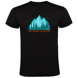 тениска,мъжки,тениски,kruskis,the,nature,is,calling,short,sleeve,t,shirt,black